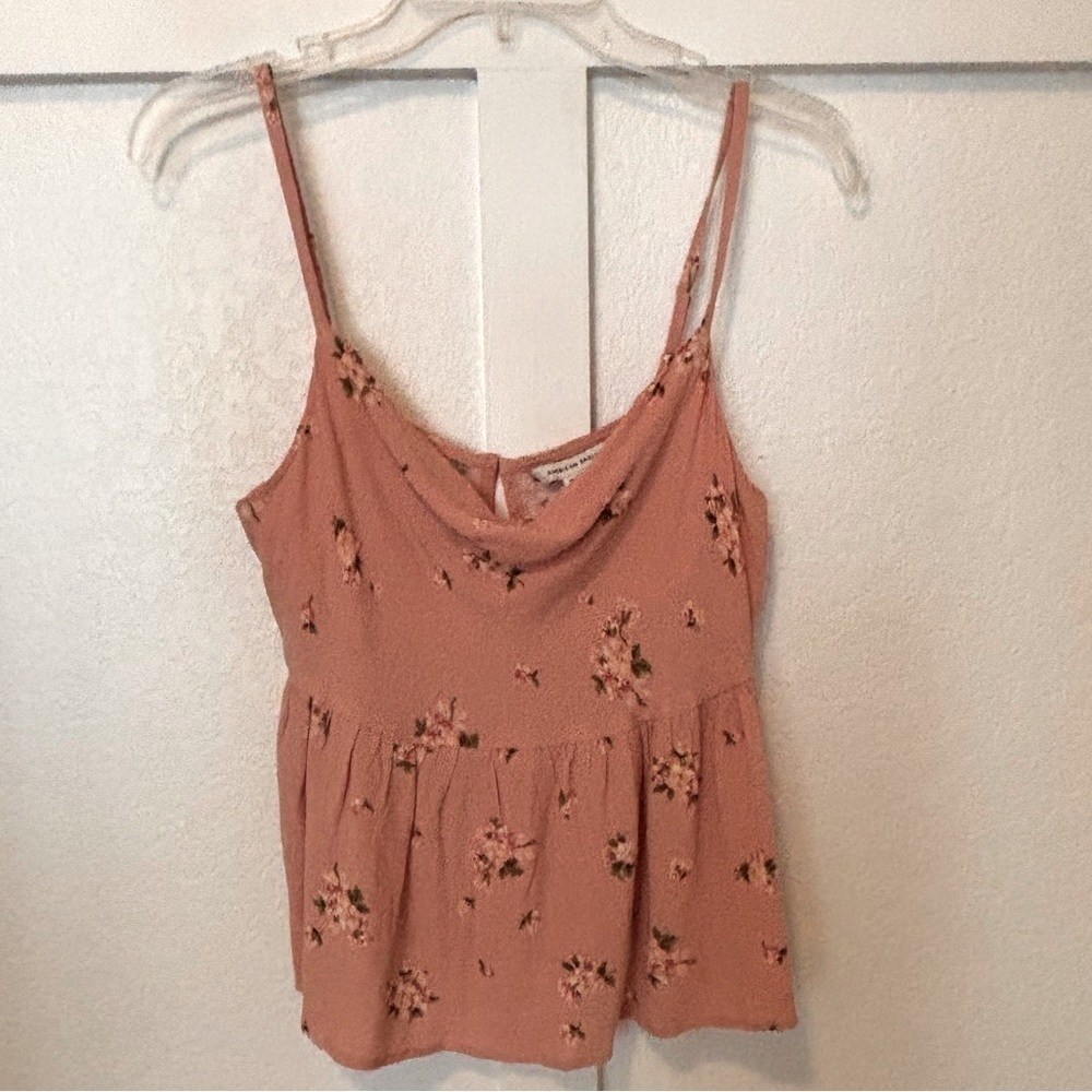 American Eagle tank top. Blush with floral pattern. NWT! Medium